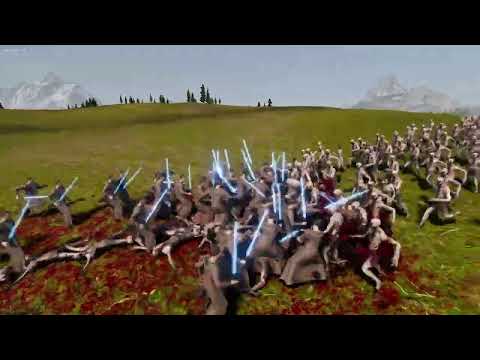 200 Jedi Fight an Army of 1 Million Zombies?! - UEBS 2