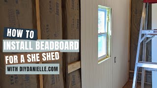 Installing Beadboard without Drywall Behind It: Walk Through