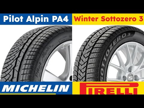 Michelin Pilot Alpin PA4 vs Pirelli Winter Sottozero 3