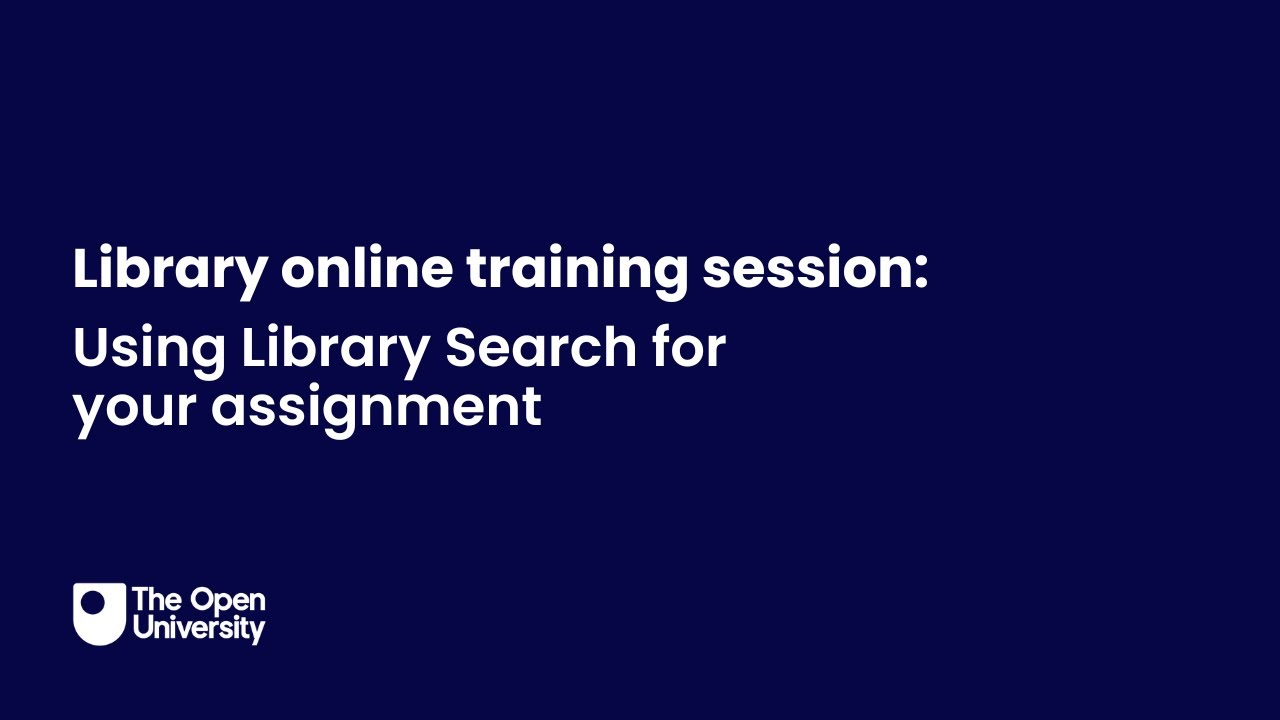 Using Library Search for your assignment
