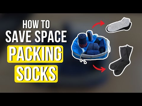 How to Pack Socks (Regular and Ankle Socks) & SAVE SPACE