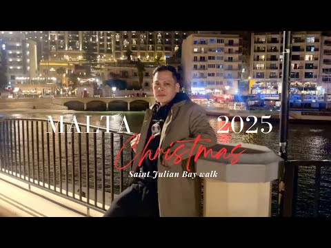 DISCOVERING SAINT JULIAN’S BAY WALK MALTA AT NIGHT || MONSIEURMICKEYDD 