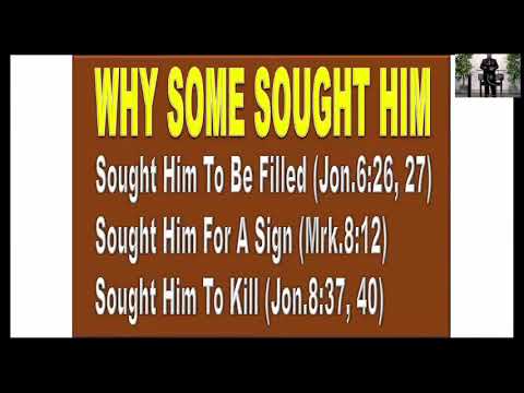 Greg Dismuke - What Do You Seek  __  John 1:35-39