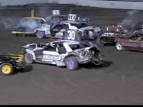 demolition derby big car main kdda 5-18-08