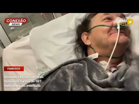 Vídeo: Amizade fora das câmeras: Humorista Santos do SBT visita Marquito internado.