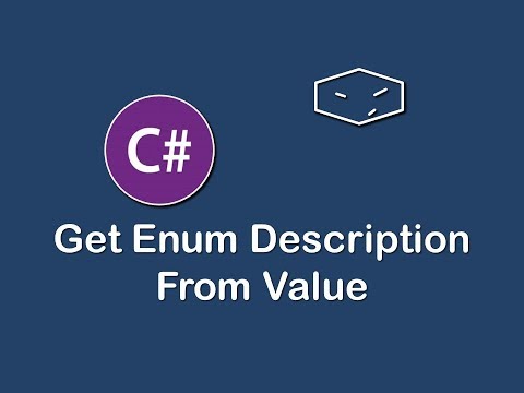 get enum description from value c