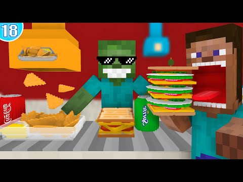 🥪 Work At Sandwich Place - Minecraft Animation