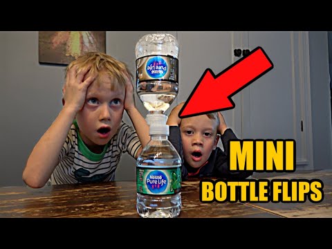 Mini Bottle Flip Challenge|Colin Amazing