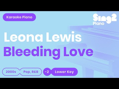 Leona Lewis - Bleeding Love (Karaoke Piano | Lower Key -2)