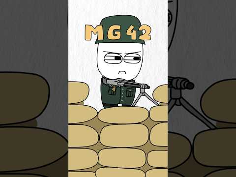 MG 42 #animacja #animation #ciekawostki #historia #history #śmieszne #humor #shorts