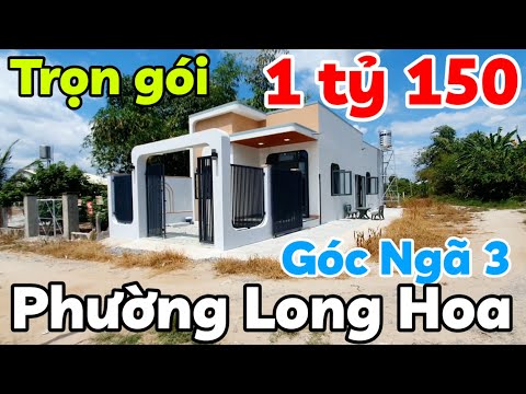 Nhà đẹp mà giá rẻ 1 tỷ 150 triệu góc 2 mặt tiền mới xây 3 phòng ngủ gần Chợ phường Long Hoa Tây Ninh