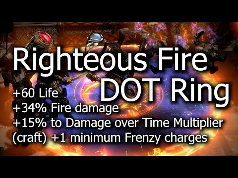 1 Min Craft: Righteous Fire DOT Ring