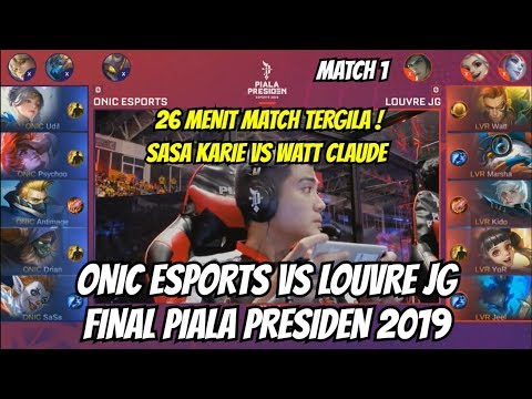 FINAL ONIC ESPORTS VS LOUVRE JG PIALA PRESIDEN ESPORTS | MATCH 1 MOBILE LEGENDS