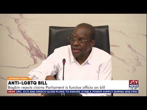 Anti-LGBTQ Bill: Bagbin rejects claims Parliament is functus officio on bill | JoyNews Today