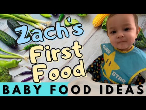 ZACH'S FIRST FOOD l BABY FOOD IDEAS AND PREPARATION l 6-9 MONTHS STAGE 1 PUREE AND MASHED