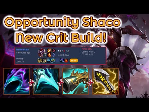 New Shaco Crit Build - Opportunity S14 Shaco [League of Legends] Full Gameplay - Infernal Shaco