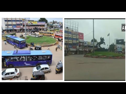 Hubli lockdown and before comparision