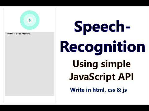 Speech Recognition App In Javascriptspeech To Text Javascriptspeech Recognition Apijarvis
