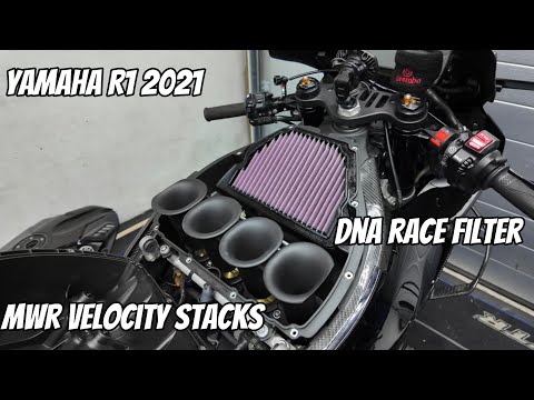 MY R1 GETS MWR VELOCITY STACKS AND DNA FILTER WITH A CUSTOM TUNE‼️