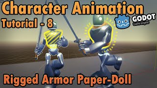 Godot 3D - Rigged Armor Paper-Doll | Character Animation Tutorial: 8