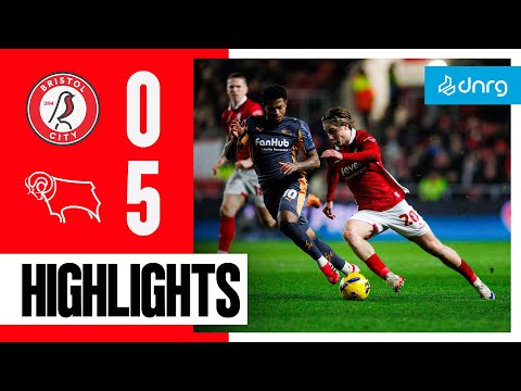Bristol City 0-5 Derby Country | Highlights