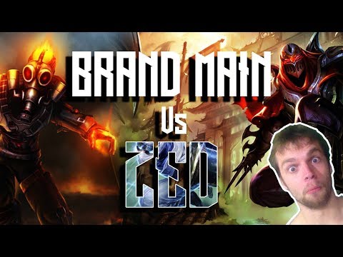 Brand main Gameplay Vs Zed - Season 8 - diamond ranking