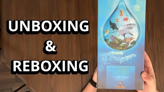 Ark Nova: Marine Worlds - Unboxing & Reboxing - What's in the Box?