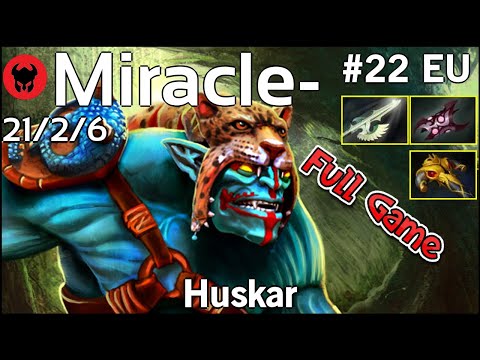 Miracle- [Liquid] plays Huskar!!! Dota 2 Full Game 7.20