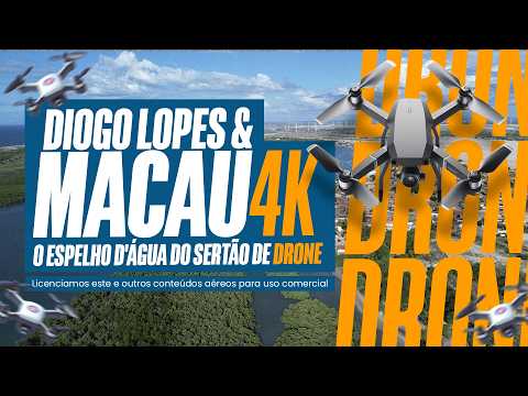 Macau e Diogo Lopes vistos de cima | Salinas e Mar do RN — Drone 4K