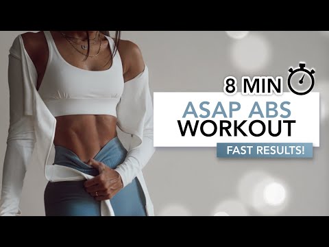 8 MIN ASAP ABS WORKOUT | Schnell Sichtbare Bauchmuskeln Aufbauen | Eylem Abaci