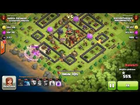 BM043 Balloons and Minions Strategy against champion level opponent - Clash of Clans CoC