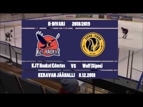 KJT Haukat Edustus - Wolf(Sipoo) | Maalikooste | 8.12.2018 | Keravan Jäähalli