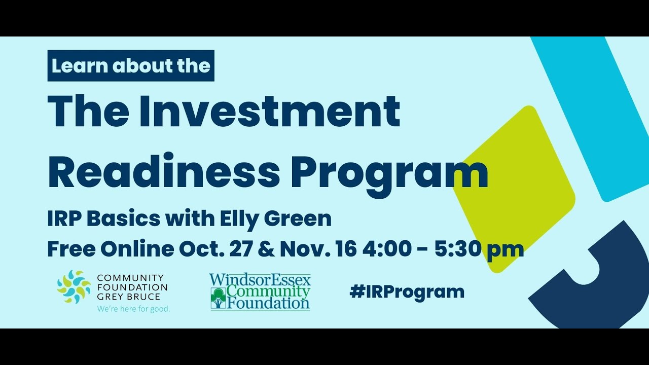 Investment Readiness Program (IRP) Basics - October 27