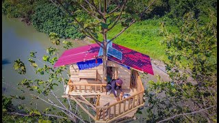 Download lagu 5 Days of hunting from a treehouse, looking for fish in rice paddy puddles & hunting Javan hawk-e... mp3