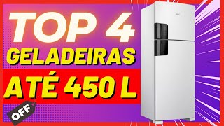 4 Melhores GELADEIRAS Até 450 Litros✅Melhores Geladeiras 2023✅Geladeira com Ótimo Custo Benefício