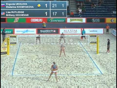 Ukolova-Khomyakova RUS Rutledge-Hochevar USA 2-0 (21-17, 22-20) Pool G Moscow Grand Slam 2011