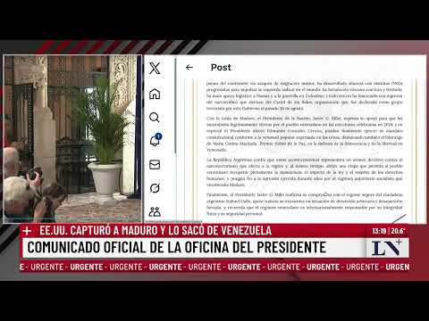 El comunicado oficial de la oficina del presidente Javier Milei