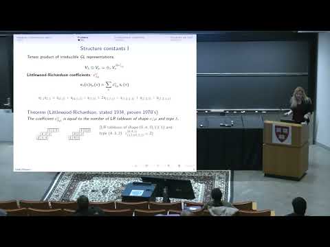 CDM 2023: Greta Panova Computational complexity in algebraic combinatorics I