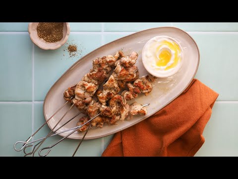 Grilled Za'atar Chicken Skewers Recipe