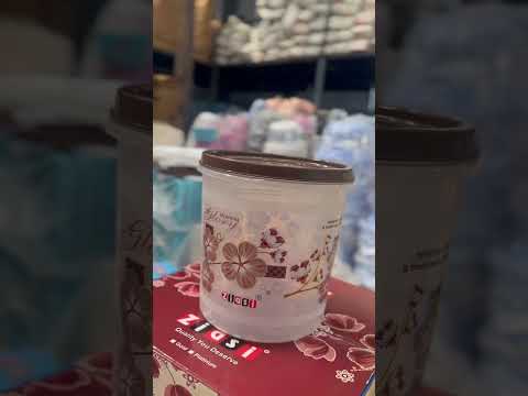 Plastic Flower Printed Container