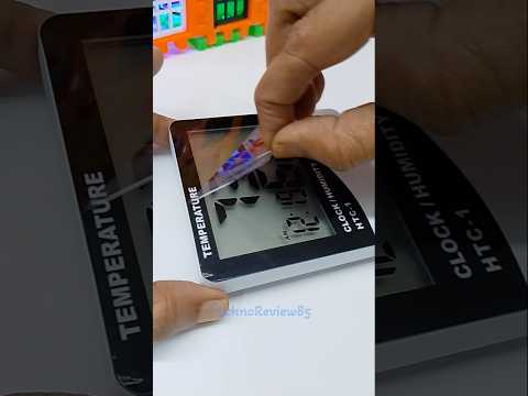 Temperature & humidity sensor clock quick unboxing #technoreview85