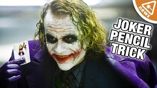 The Secret of The Joker's Dark Knight Pencil Trick Revealed! (Nerdist News w/ Jessica Chobot) video