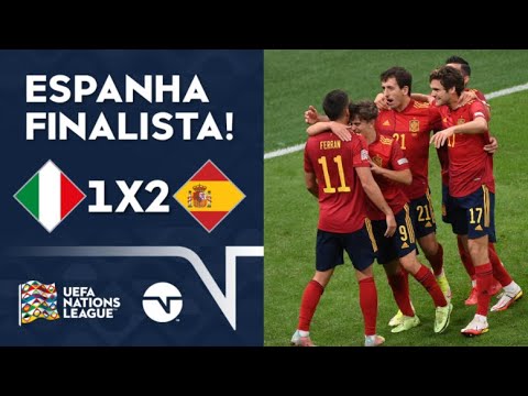 Gols e lances de Itália x Espanha
