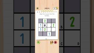 Brain Test 5 Level 53: Help the mouse find the bombs Walkthrough