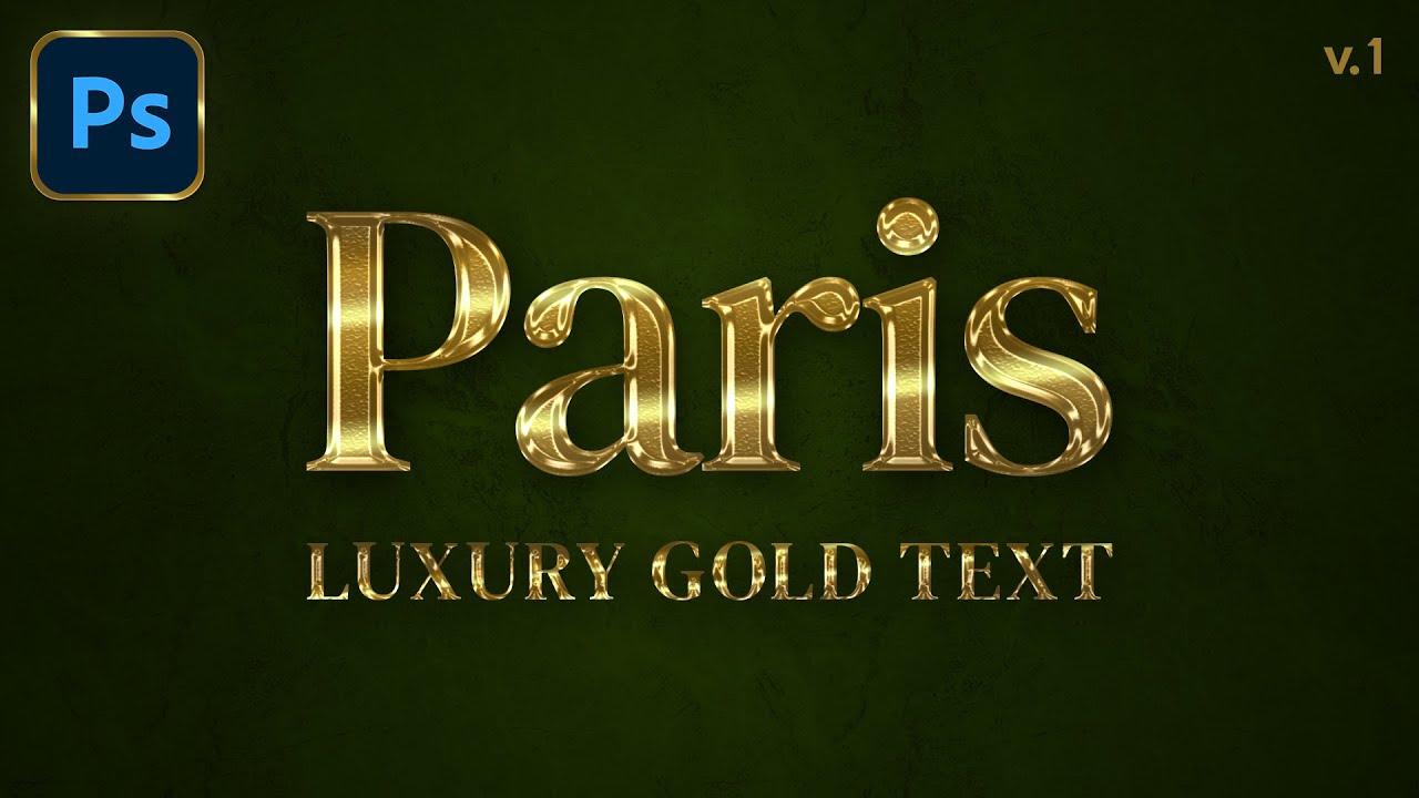 How to Create Gold Text Effect in Photoshop (Easy)