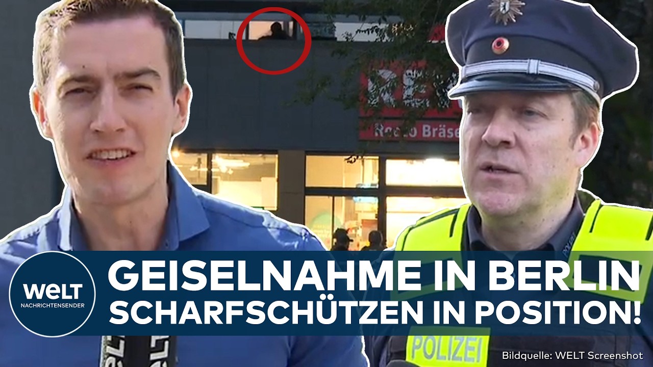 BERLIN: Geiselnahme in Supermarkt! Mann hält Kassiererin seit Stunden fest! SEK vor Ort