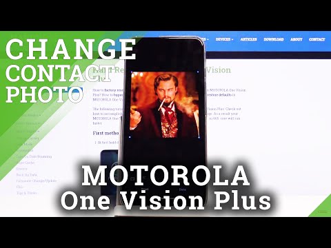 How to Add Photo to Contact in MOTOROLA One Vision Plus – Add Profile Picture