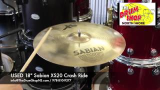 Video thumbnail for SOLD - USED 18" Sabian XS20 Crash Ride - The Drum Shop North Shore by Nate Morrison Drums