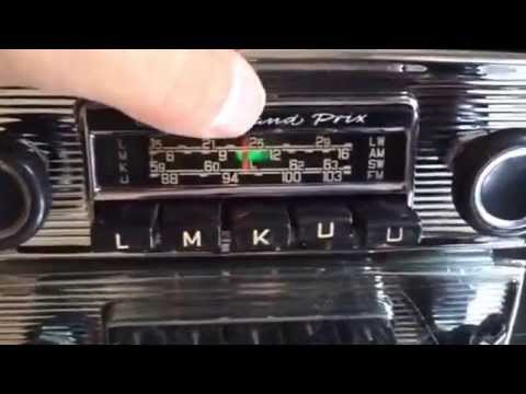 Chromelondon BECKER GRAND PRIX WONDERBAR VINTAGE CHROME FM CAR RADIO WITH FULL MP3 CONNECTIVITY