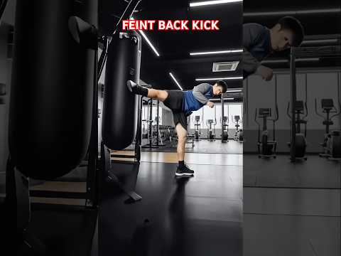 Feint Back Kick Technique A | Fast & Powerful Martial Arts #shorts #youtubeshorts #trending #viral